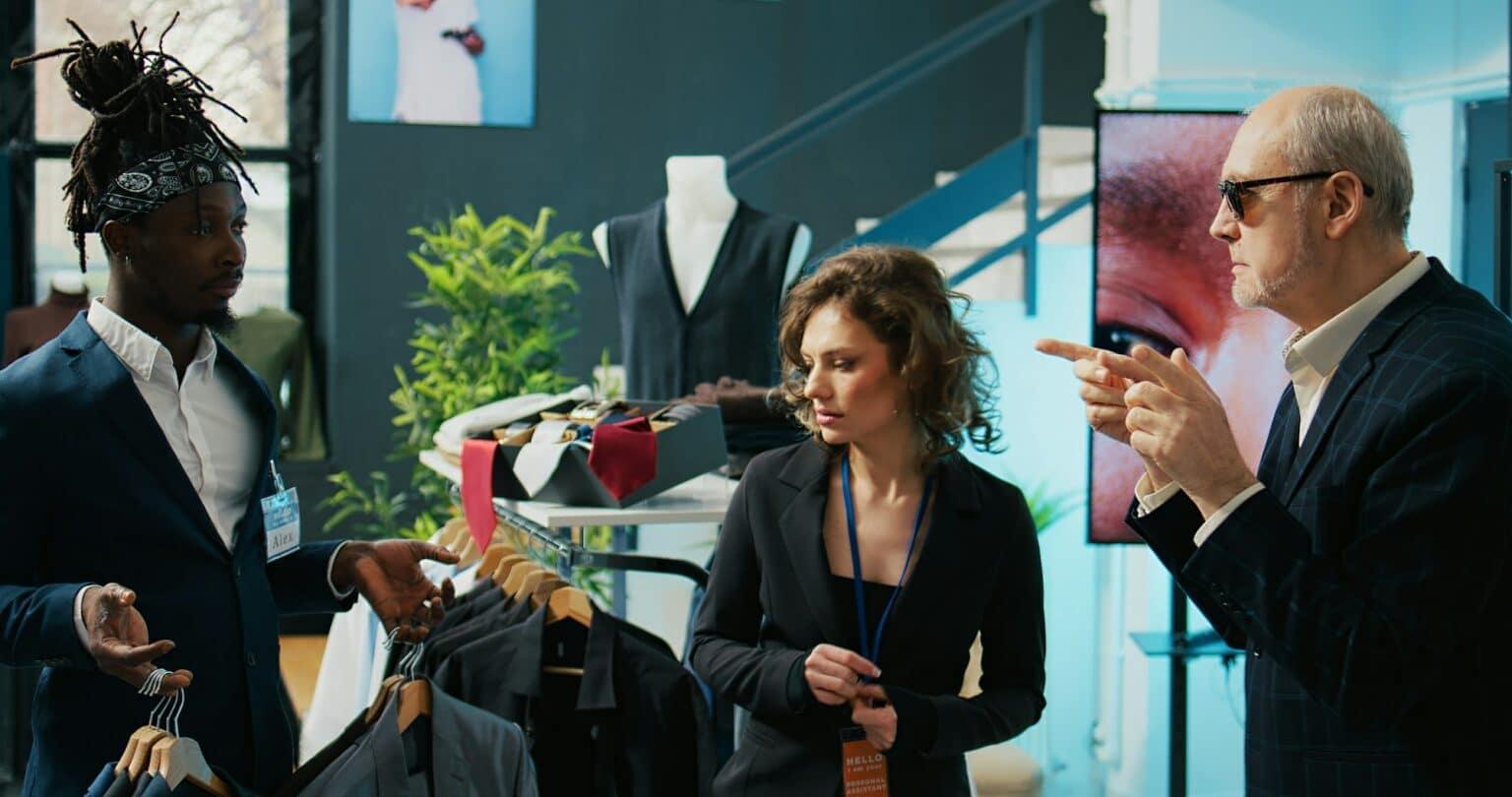 Le sponsoring : comment le comprendre et le mettre en œuvre avec succès Experienced designer and sponsor of the retail store asks for elegant accessories