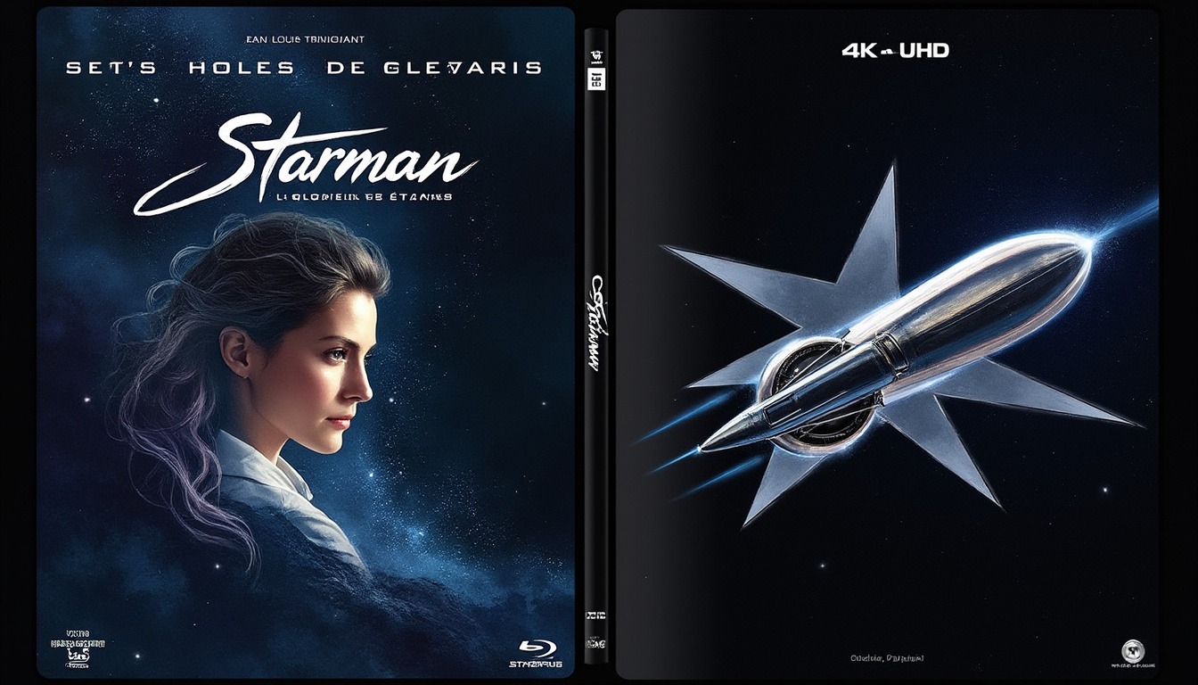 découvrez la sortie imminente du steelbook 4k uhd blu-ray de 'starman', le chef-d'œuvre romantique de science-fiction réalisé par john carpenter, disponible en mai. plongez dans cette aventure captivante et redécouvrez un classique du cinéma avec une qualité d'image époustouflante.