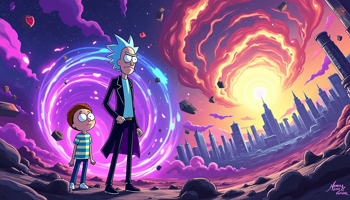 découvrez l'univers déjanté de 'rick et morty : l'anime', qui sortira en blu-ray ce mois d'avril. plongez dans une aventure intergalactique pleine d'humour et de rebondissements, idéale pour les fans de la série culte. ne manquez pas cette occasion d'ajouter cette œuvre d'animation unique à votre collection !