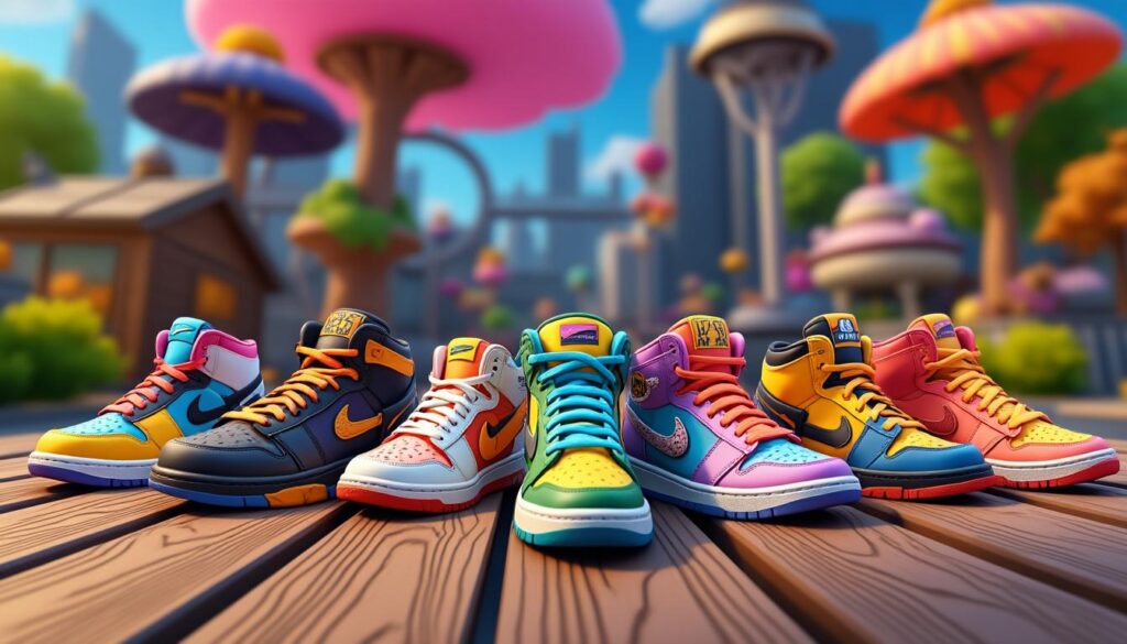 explorez notre liste complète des chaussures disponibles dans fortnite et découvrez les styles uniques qui vous démarqueront sur le champ de bataille. ne manquez pas les dernières tendances pour personnaliser votre personnage et briller dans le jeu !