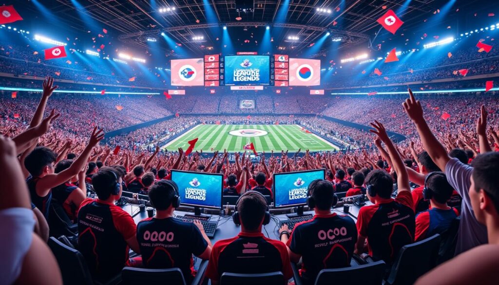 League of Legends fait son grand retour en Amérique du Nord et en Corée pour les Championnats du monde découvrez le retour tant attendu de league of legends en amérique du nord et en corée pour les championnats du monde. assistez à des affrontements épiques, soutenez vos équipes favorites et vivez l'excitation d'un événement qui promet des moments inoubliables. ne manquez pas cette compétition de haut niveau qui célèbre le meilleur du jeu !