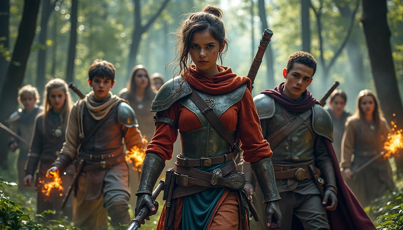 découvrez en exclusivité le trailer de 'we can be heroes', un film captivant qui met en lumière des jeunes larpers en quête de soi. plongez dans cet univers fantastique où chaque personnage explore son identité à travers des aventures épiques et des amitiés inoubliables.