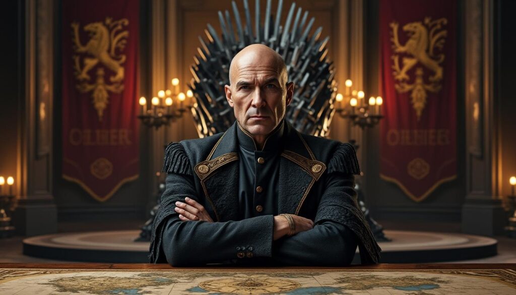 Tywin Lannister : l’homme derrière le trône dans l’univers du Trône de Fer découvrez le rôle de tywin lannister, le maître stratège et père redoutable, qui manipule les fils du pouvoir derrière le trône dans l'univers captivant du trône de fer. plongez dans son esprit complexe et ses ambitions démesurées.