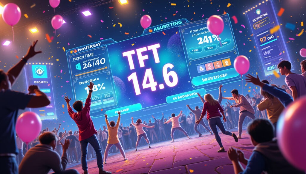 date de sortie de TFT 14.6 et notes de patch : des améliorations majeures et des surprises pour l’anniversaire à gogo ! découvrez la date de sortie officielle de tft 14.6 et toutes les notes de patch : profitez d'améliorations majeures, de surprises et de nouveautés pour célébrer l'anniversaire du jeu comme il se doit !