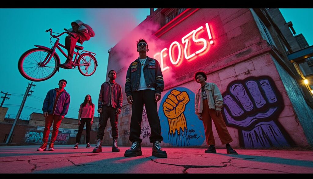 Boots Riley taille la mode dans la bande-annonce choc de son premier film, I Love Boosters découvrez la bande-annonce percutante du premier film de boots riley, i love boosters, qui critique avec audace les tendances de la mode.