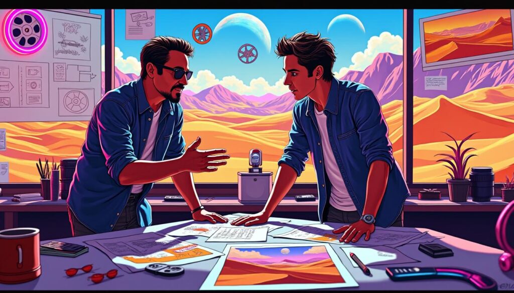 robert downey jr. et timothée chalamet unissent leurs talents pour faire de dunesday un phénomène culturel incontournable, à l'instar du succès retentissant de barbenheimer.